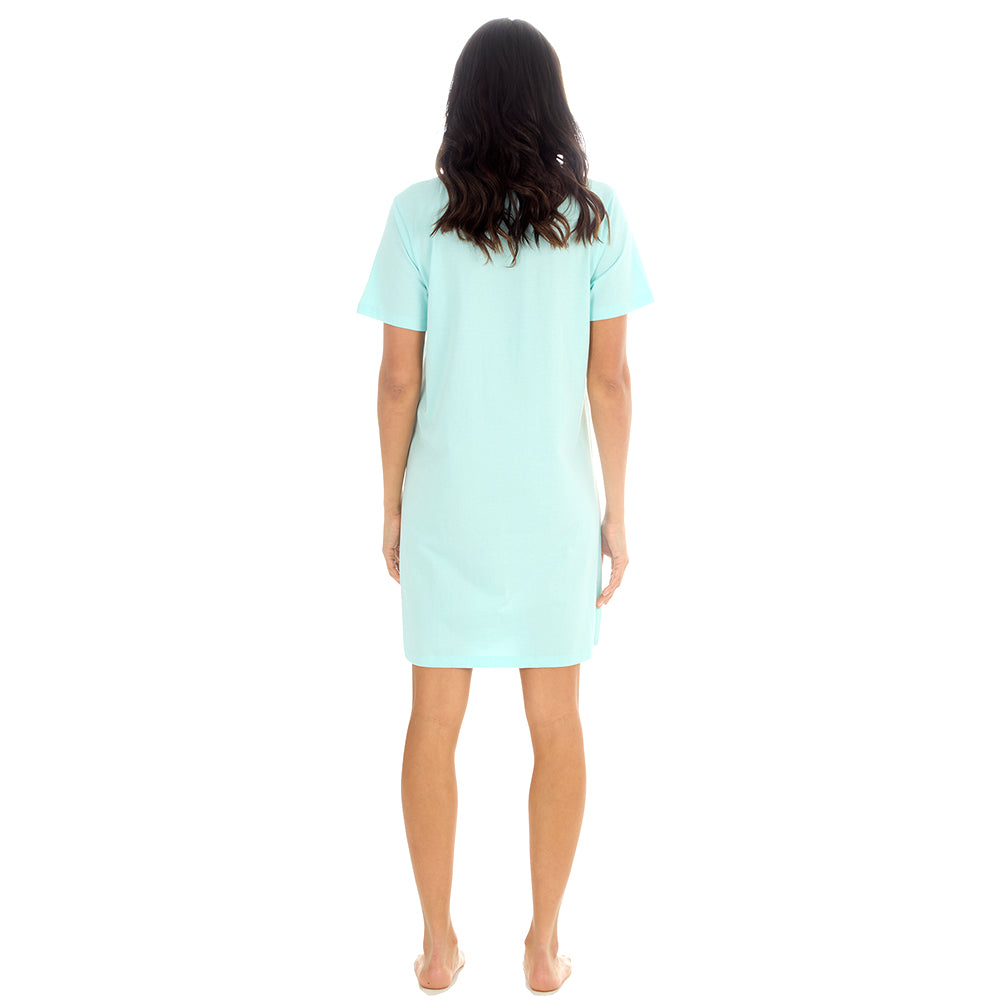 Ladies Coffee Mint Cotton Sleep Tee
