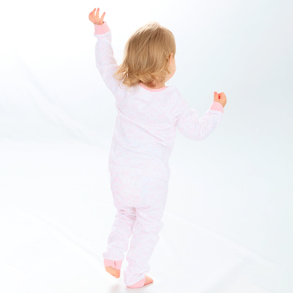Baby Pink Elephant Cotton Pyjama Set