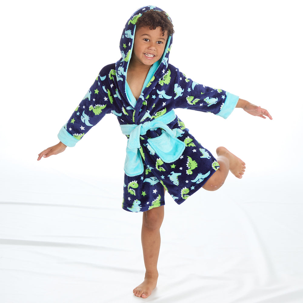 Infant Boys Dinosaur Dressing Gown – Huggable Hoodie