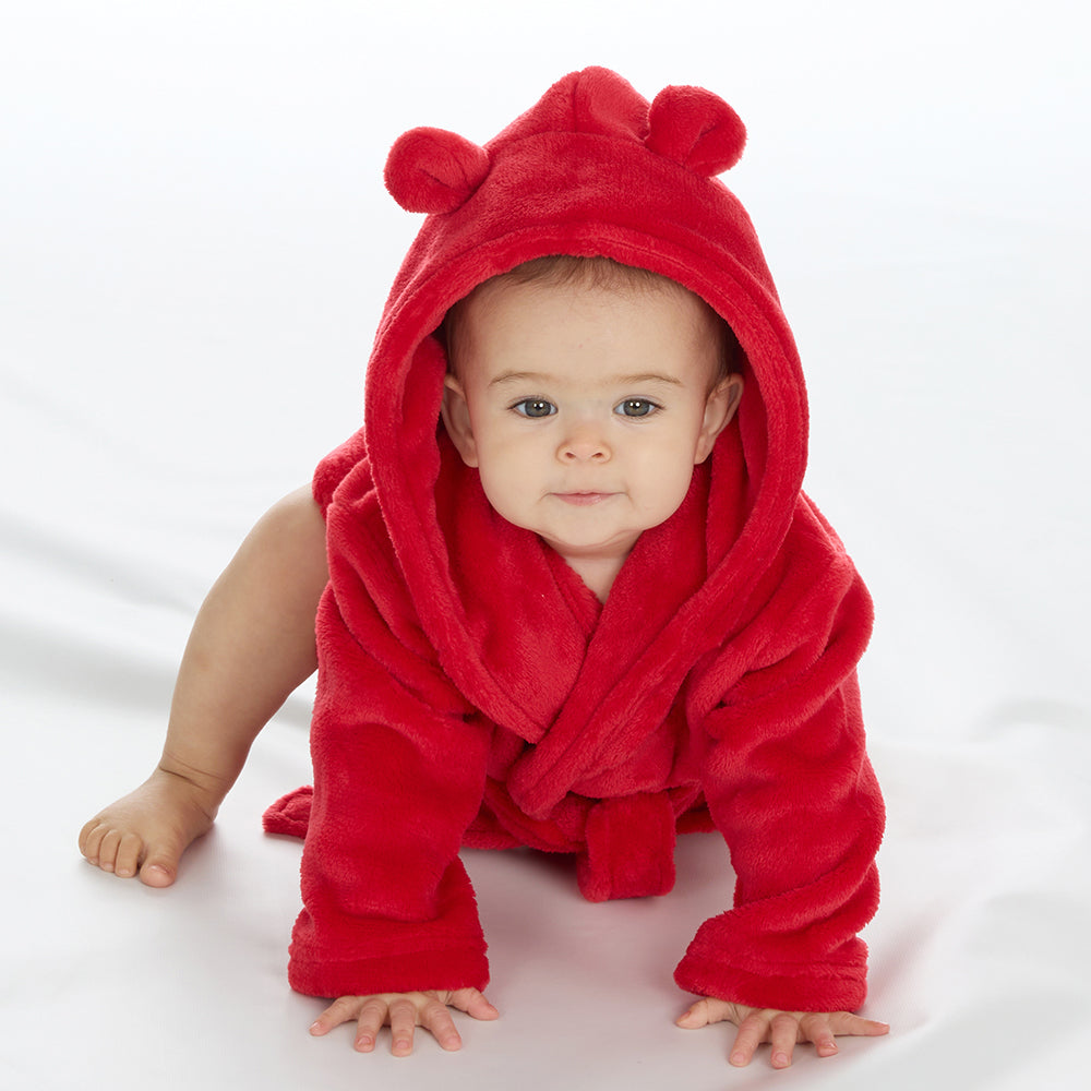 Baby Red Bear Ears Dressing Gown