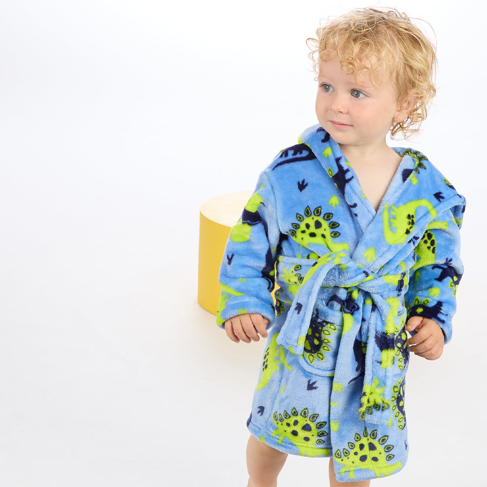 Baby Dino Bear Ears Dressing Gown