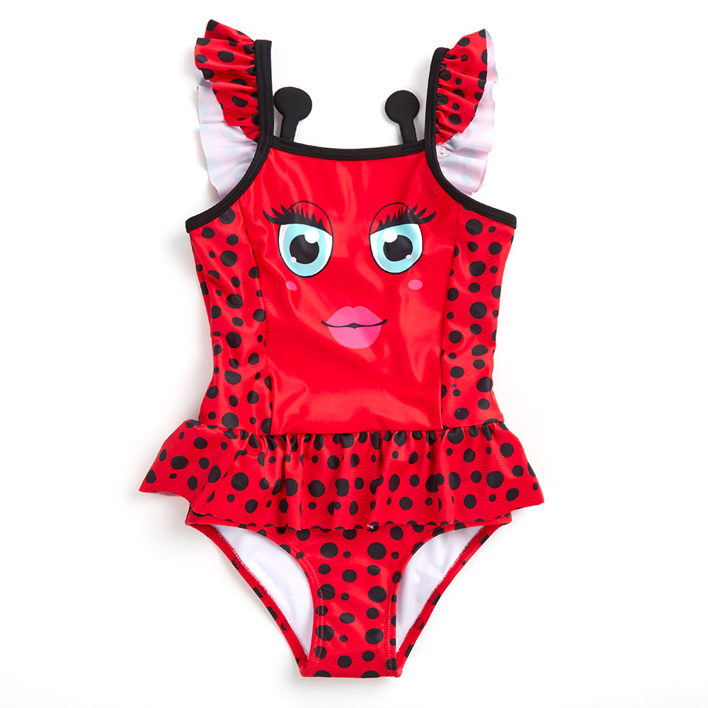 Infant Girls Ladybug One Piece Swimsuit