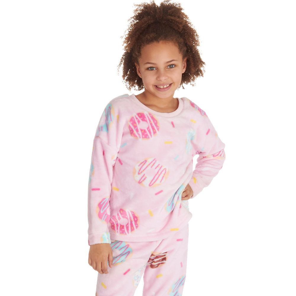 Girls Donuts Pink Pyjama Set