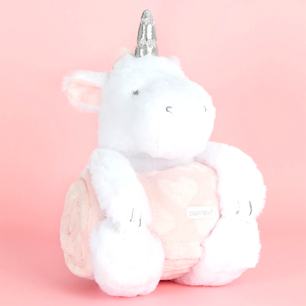 Baby Unicorn Soft Toy & Blanket Set
