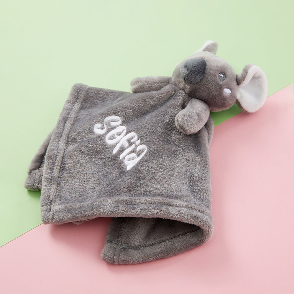 Personalised Baby Grey Koala Comforter