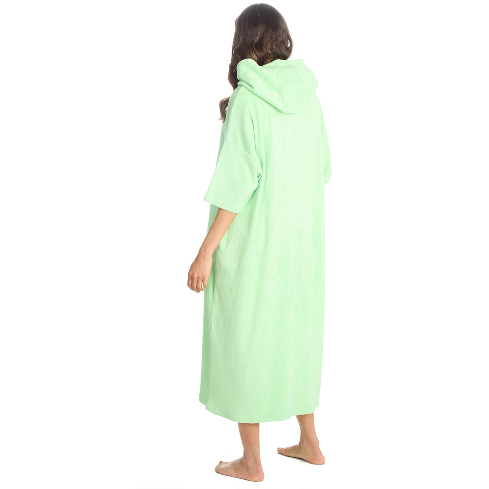 Ladies Green Towel Poncho