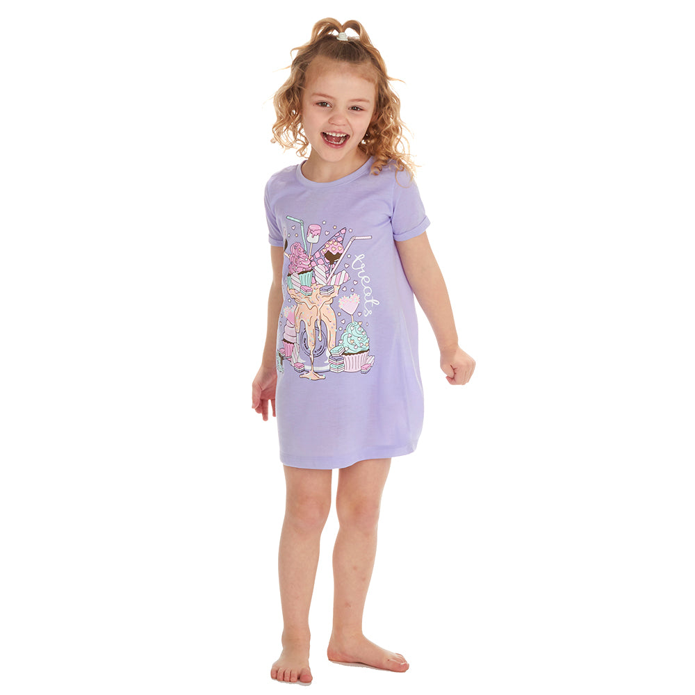 Infant Girls Short Sleeve Ice Cream Nightie