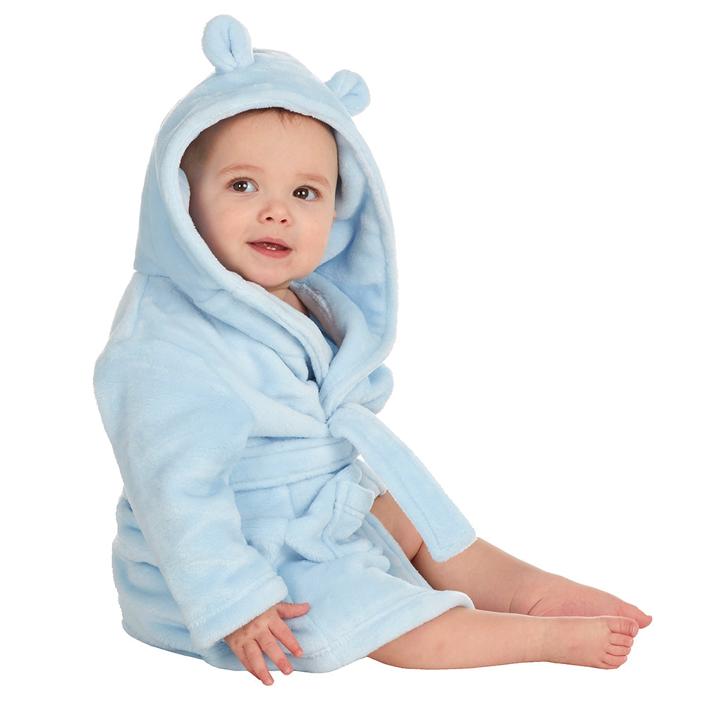 Baby Blue Bear Ears Dressing Gown