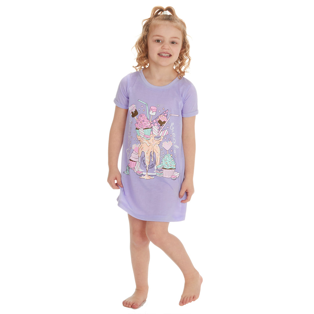 Infant Girls Short Sleeve Ice Cream Nightie