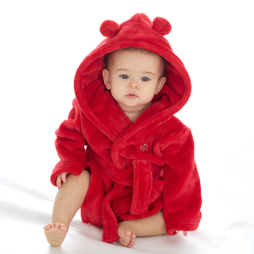 Baby Red Bear Ears Dressing Gown