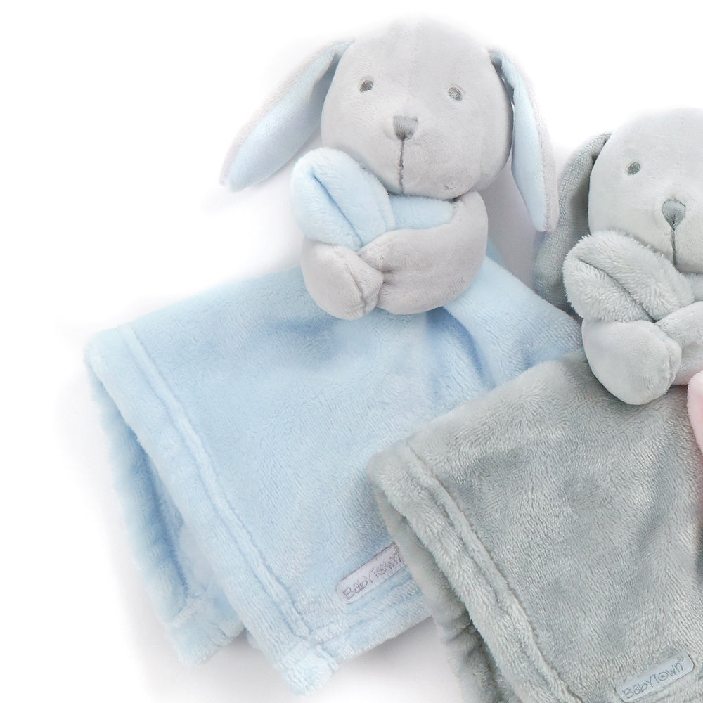 Baby Toddler Blue Bunny Comforter