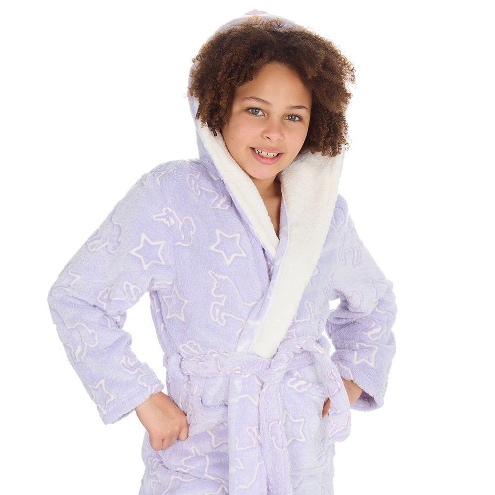 Kids Girls Glow in the Dark Dressing Gown