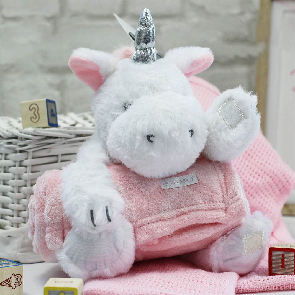 Baby Unicorn Soft Toy & Blanket Set