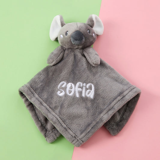 Personalised Baby Grey Koala Comforter