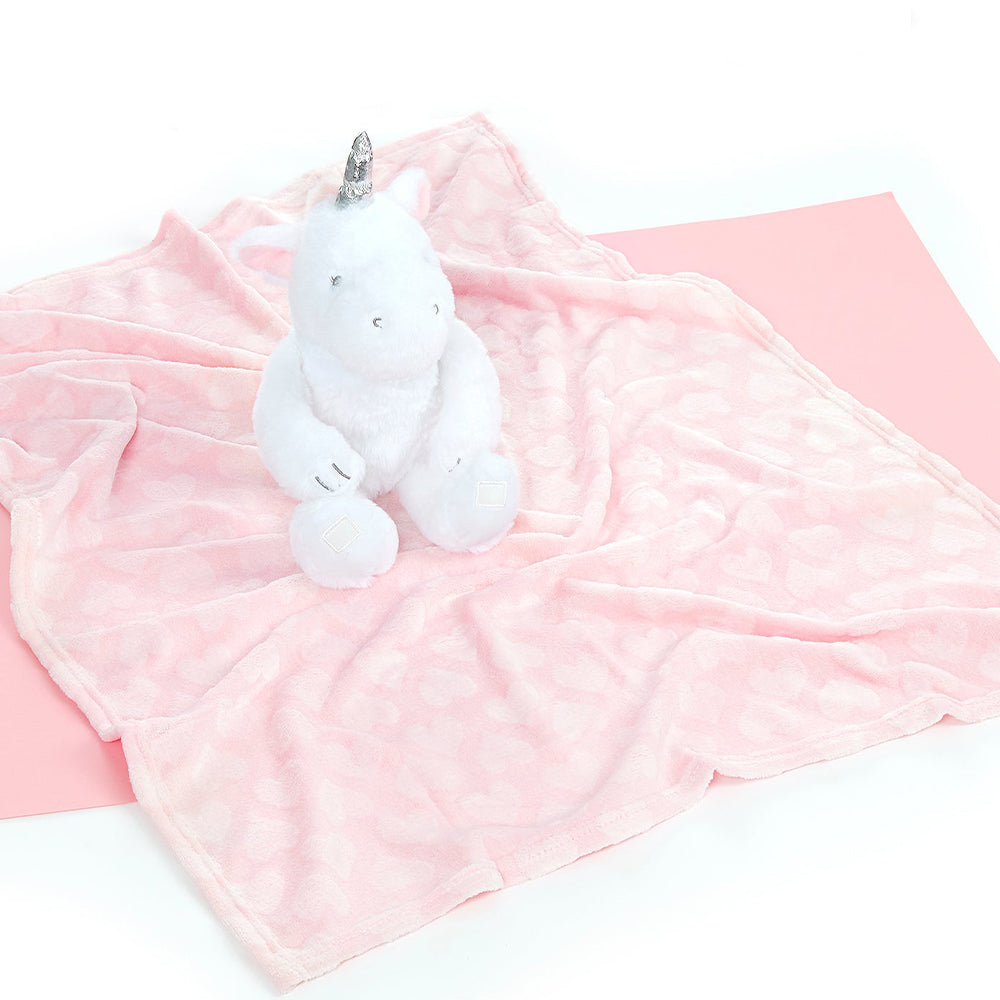 Baby Unicorn Soft Toy & Blanket Set