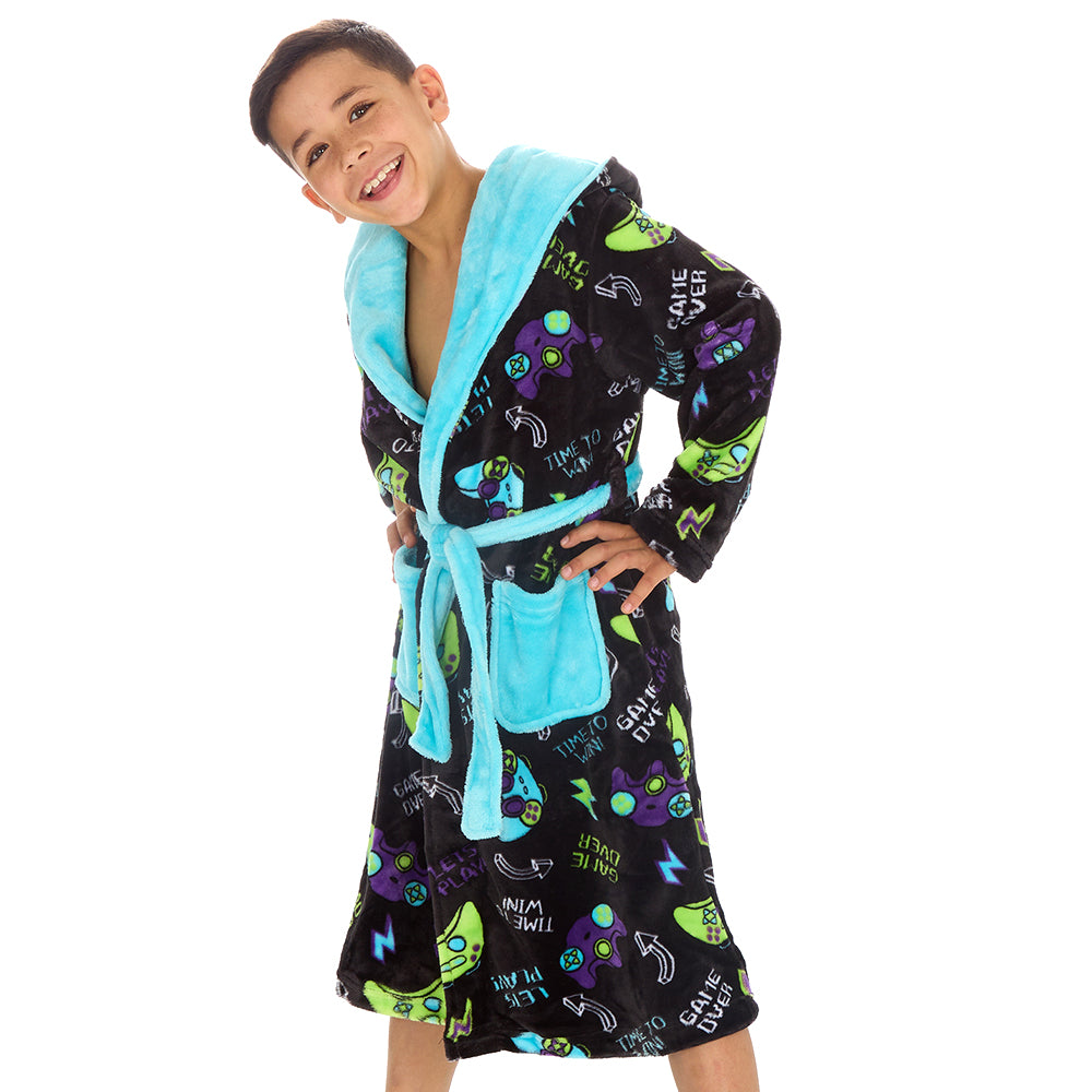 Infant Boys Gamer Dressing Gown