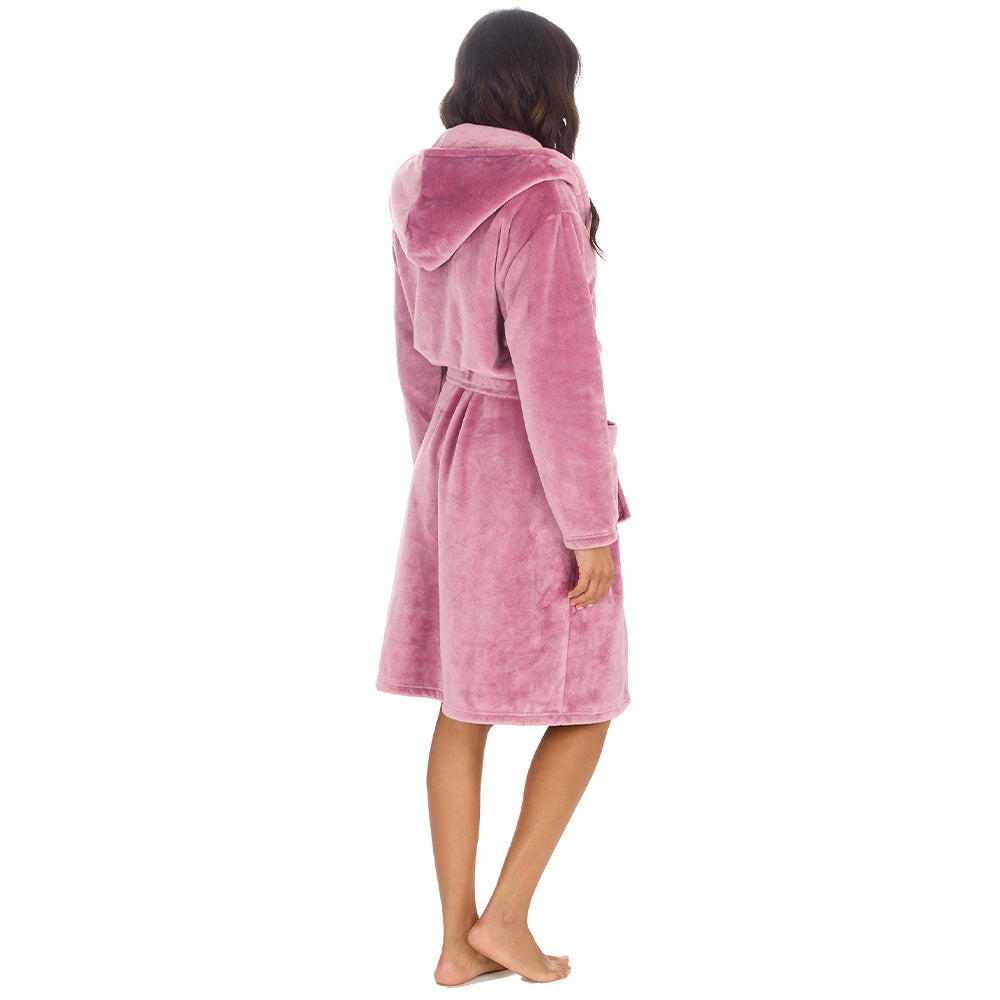 Personalised Ladies Shimmer Blush Pink Dressing Gown
