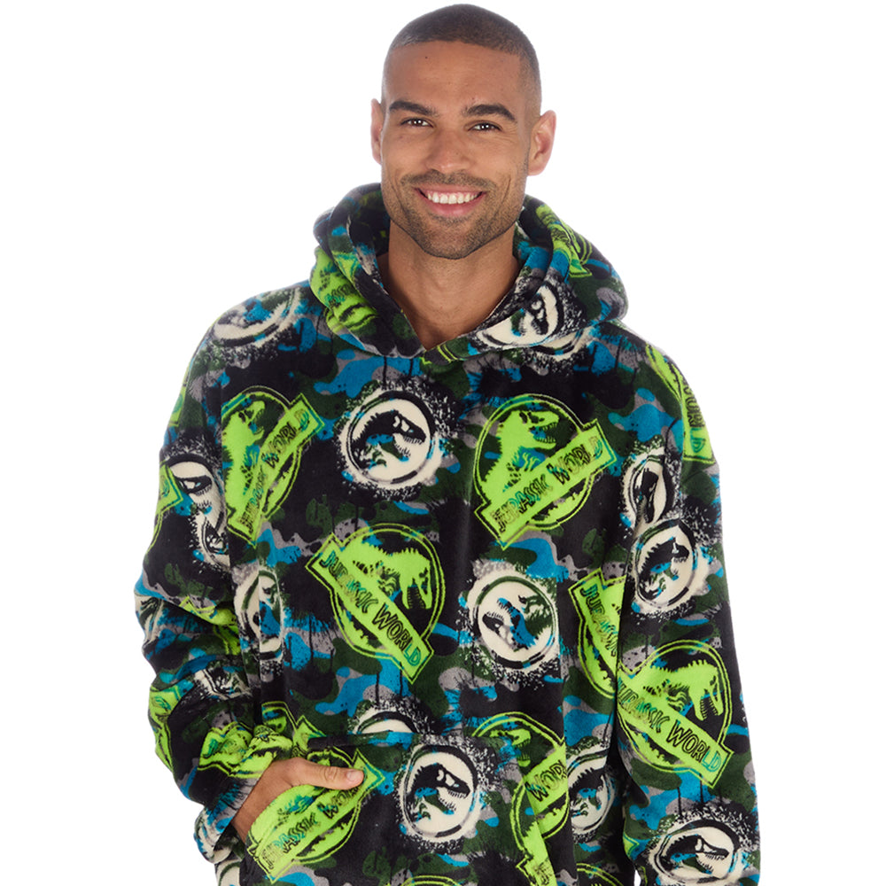 Mens Jurassic World Blanket Hoodie