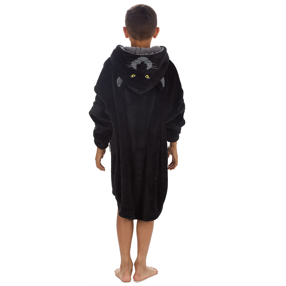 Boys Panther Blanket Hoodie