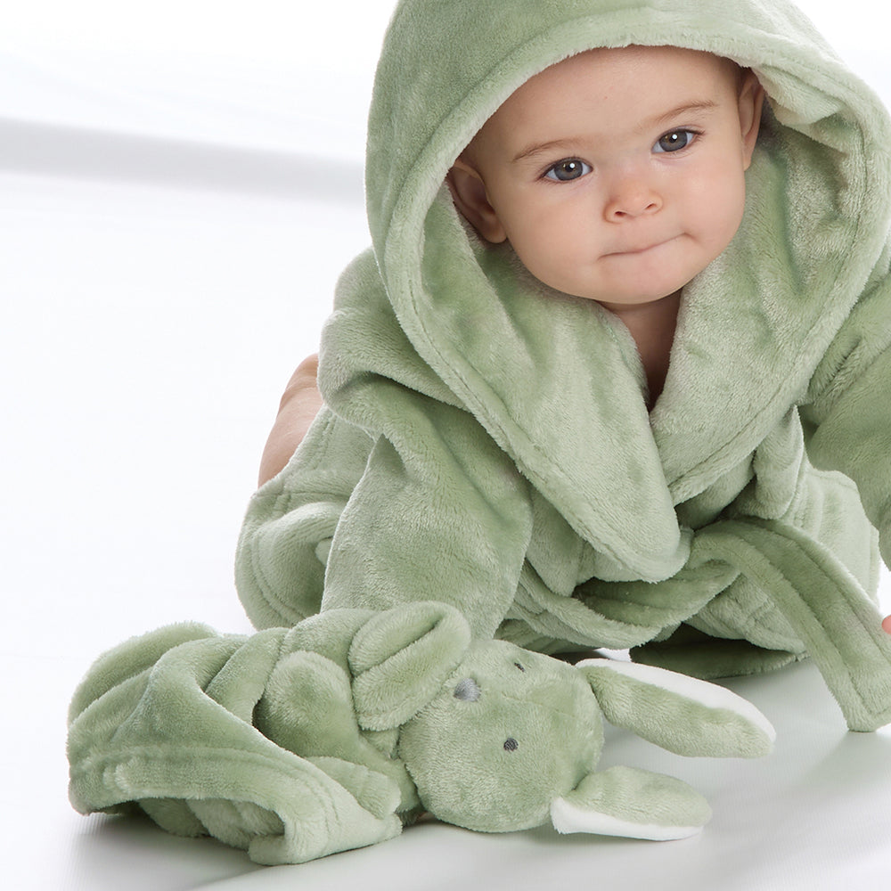 Personalised Baby Sage Bunny Comforter