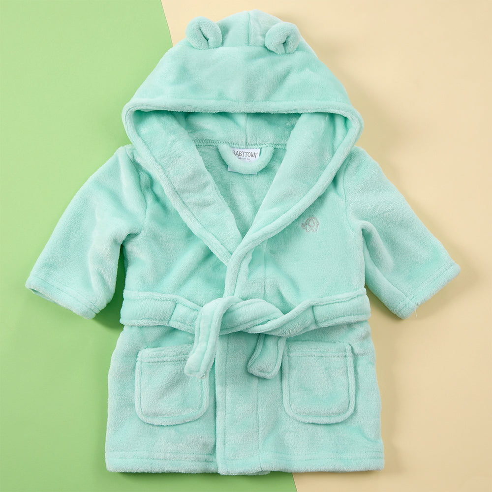 Baby Mint Bear Ears Dressing Gown