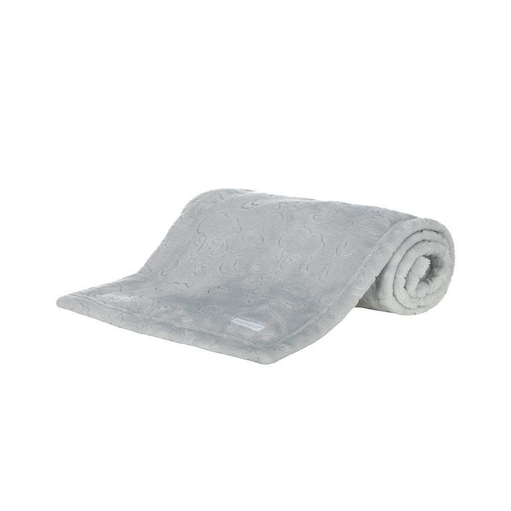 Baby Celestial Grey Plush Blanket
