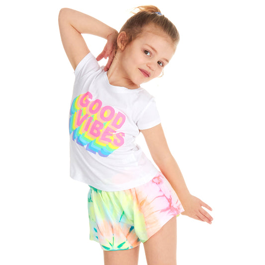 Infant Girls Good Vibes Short Pyjama Set
