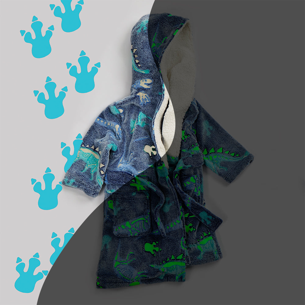 Kids Boys Glow in the Dark Dressing Gown