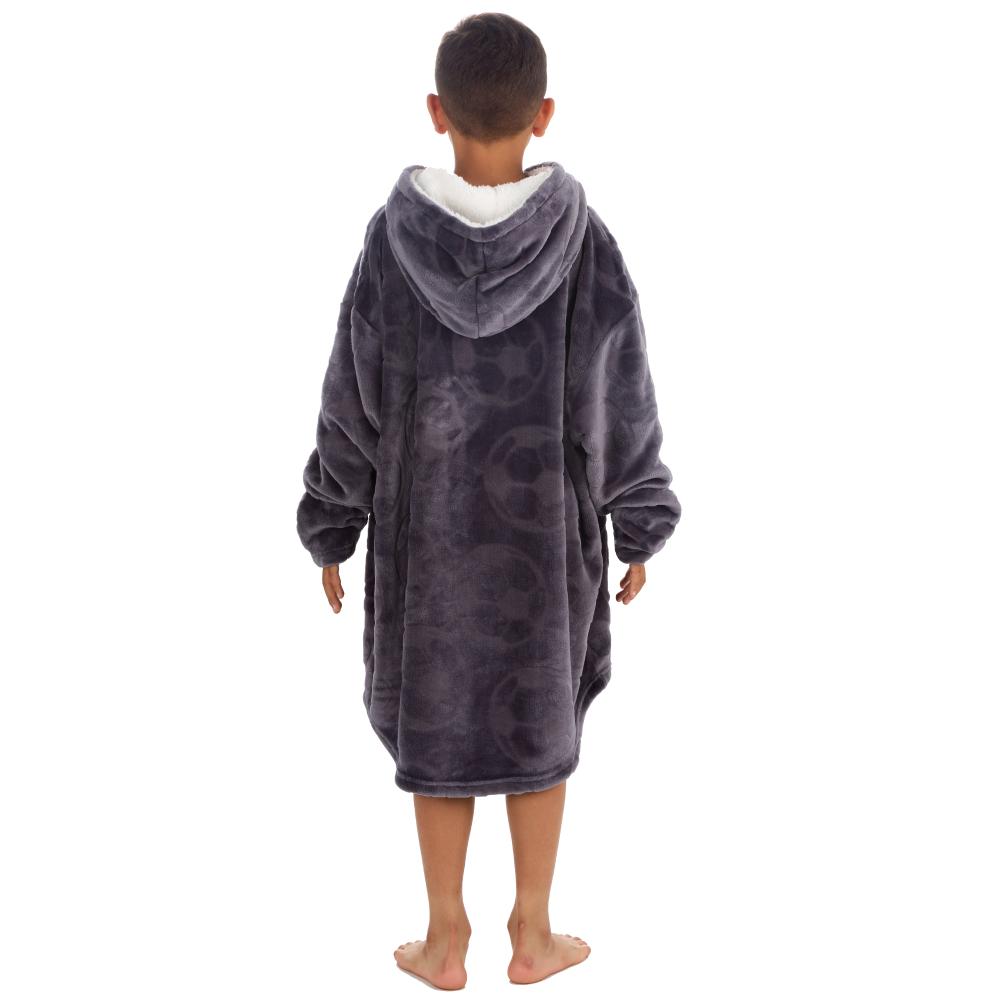 Boys Football Embossed Blanket Hoodie