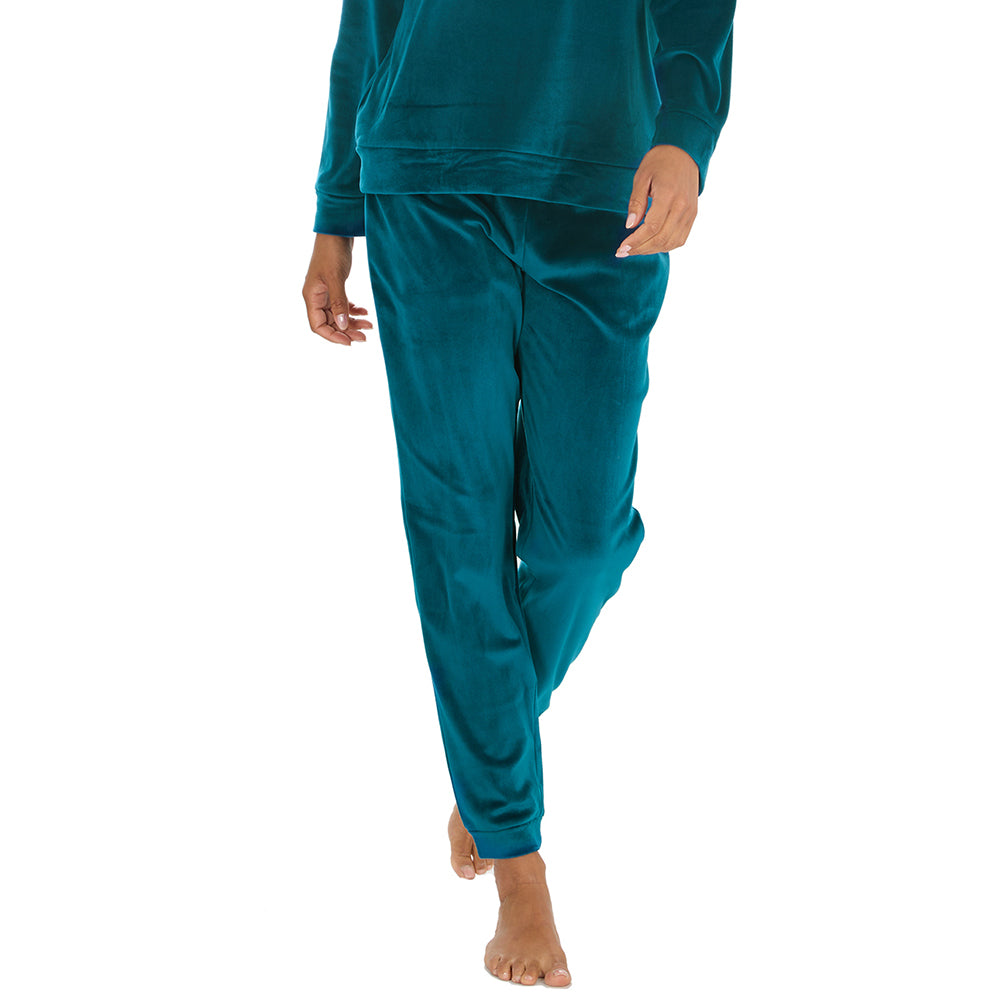 Ladies Teal Hooded Lounge Set