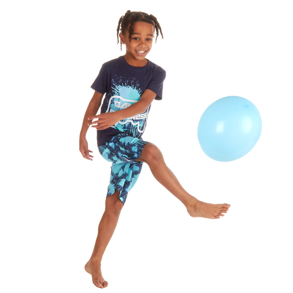 Boys Navy Gaming Short Pyjama Set