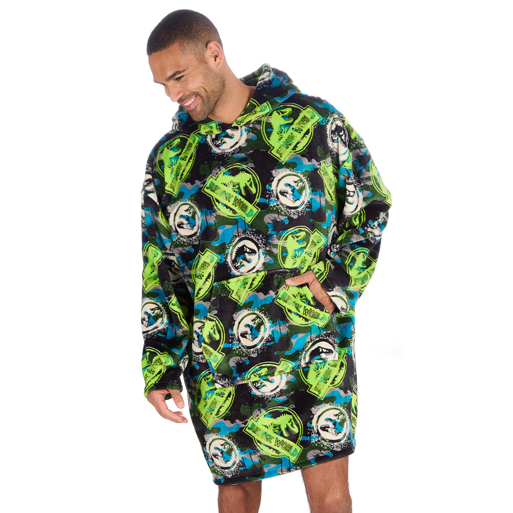 Mens Jurassic World Blanket Hoodie