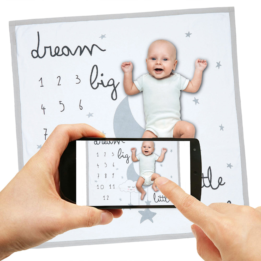 Baby Photo Milestone Blanket