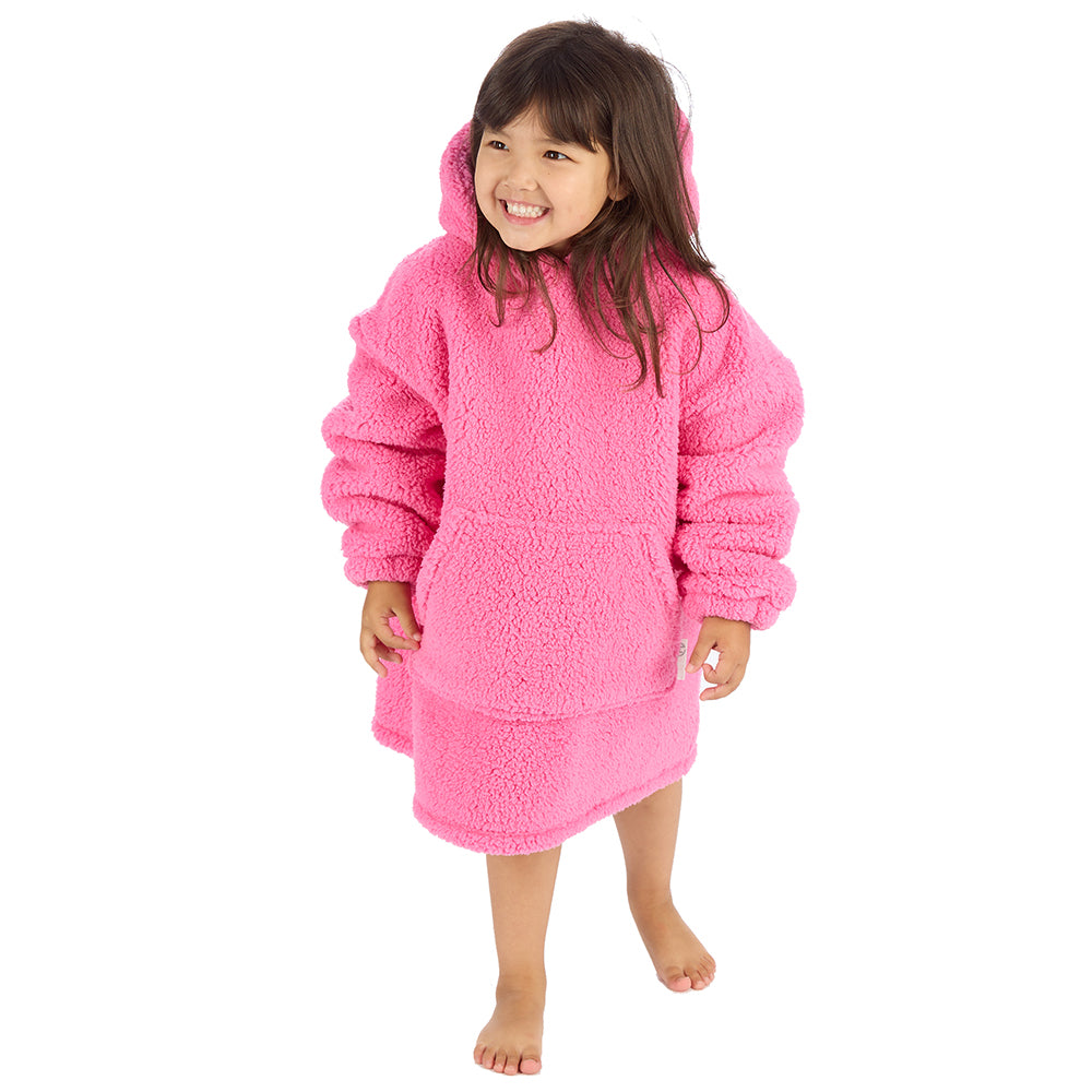 Infant Girls Bubblegum Teddy Fleece Blanket Hoodie