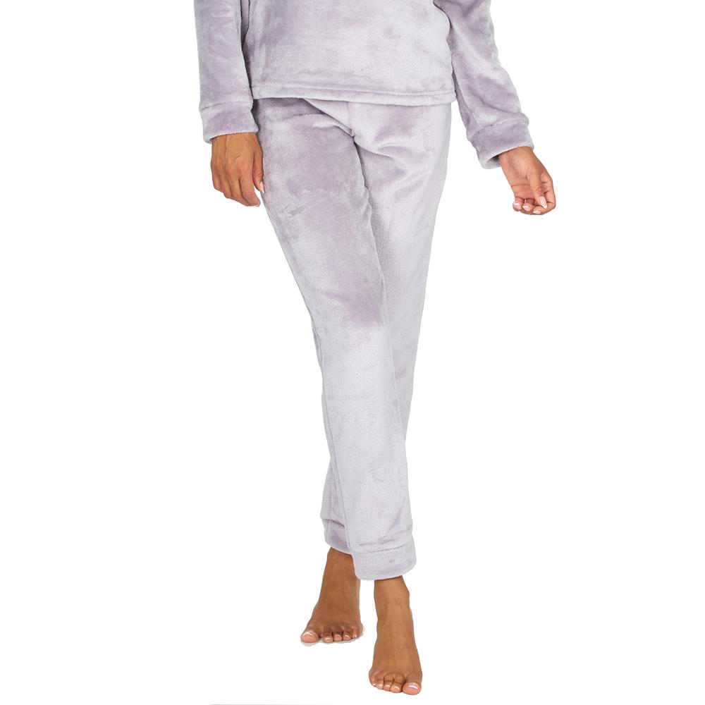 Ladies Silver Fleece Pyjama Set
