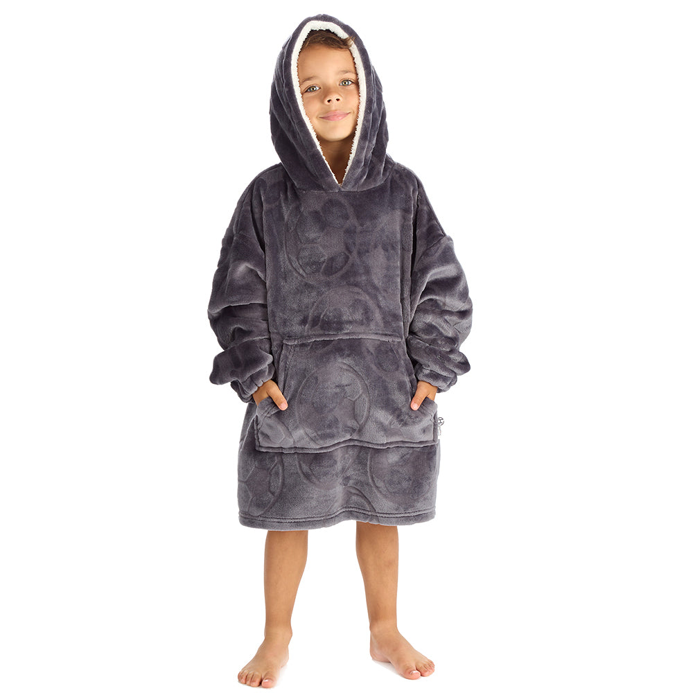 Infant Boys Football Embossed Blanket Hoodie