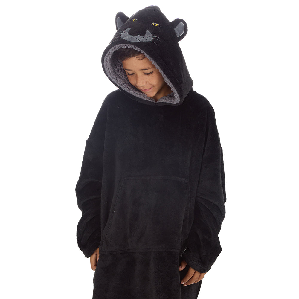 Boys Panther Blanket Hoodie