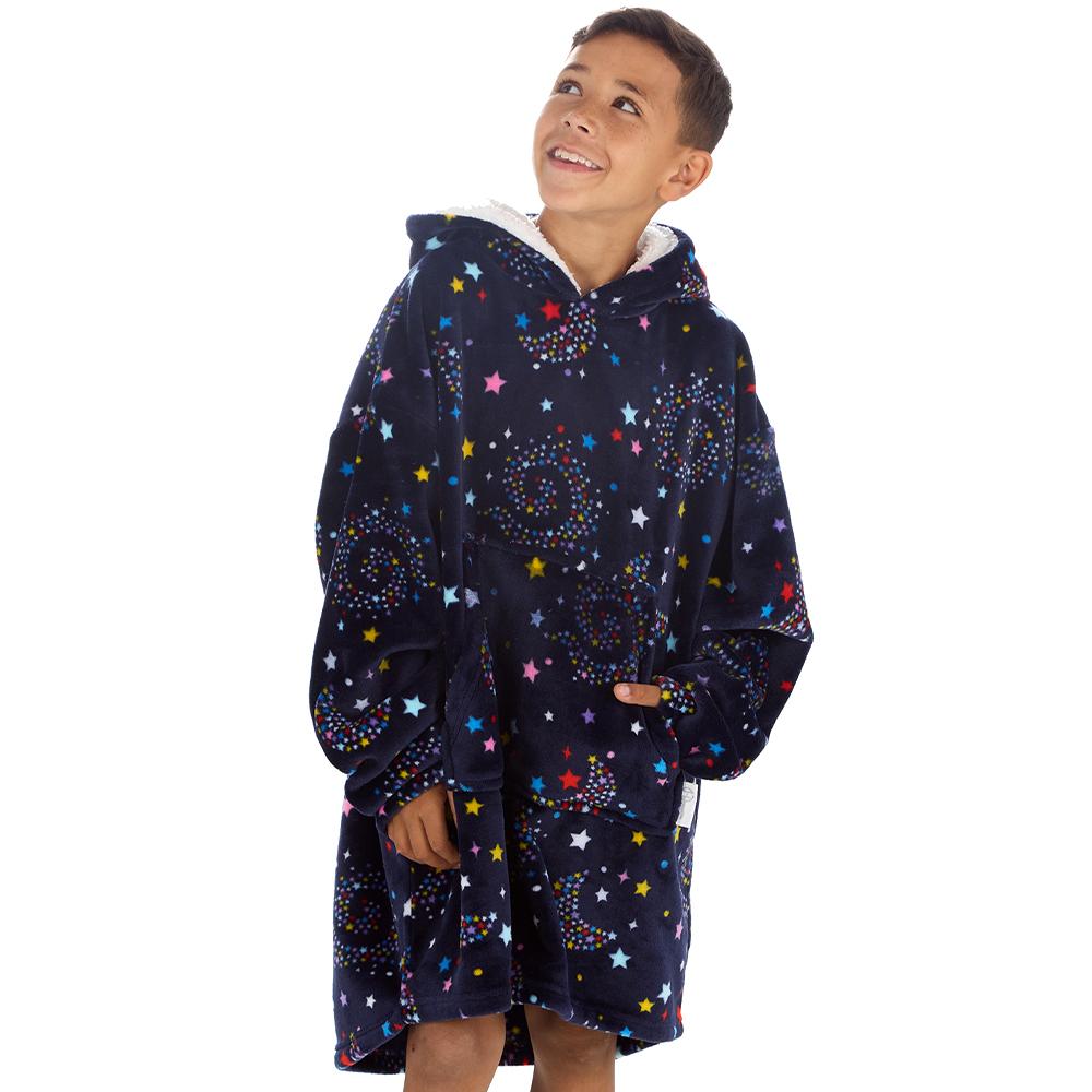Boys Galaxy Navy Blanket Hoodie