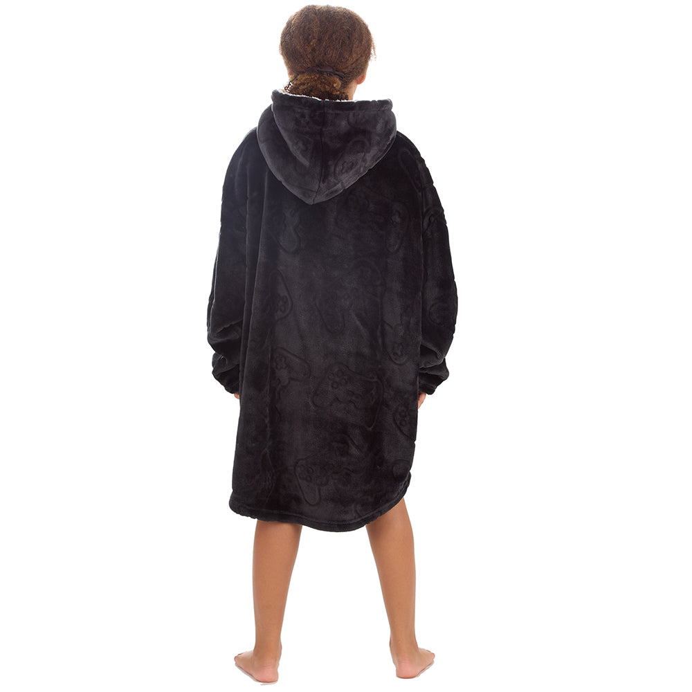 Girls Gaming Embossed Blanket Hoodie