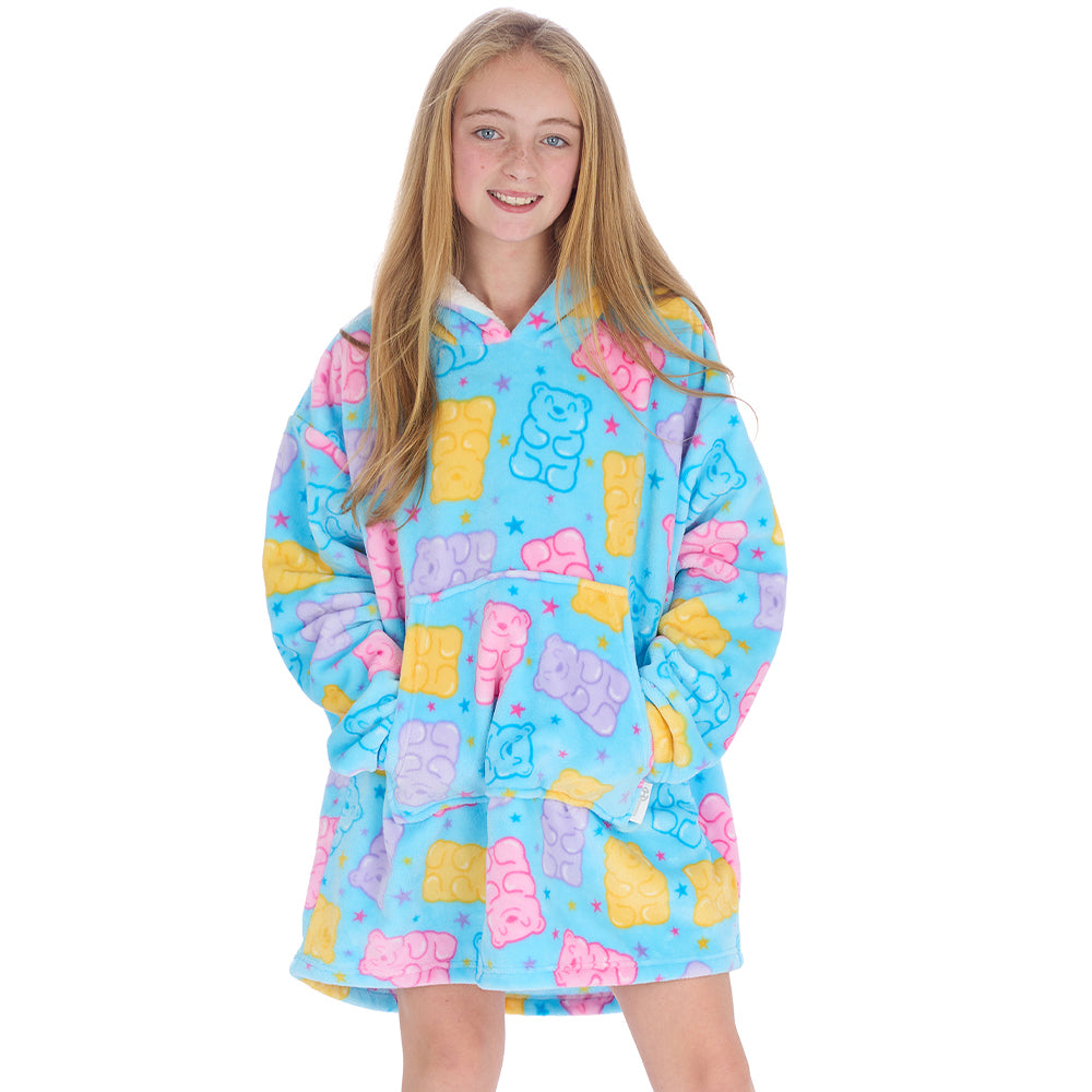 Girls Gummy Bear Blanket Hoodie
