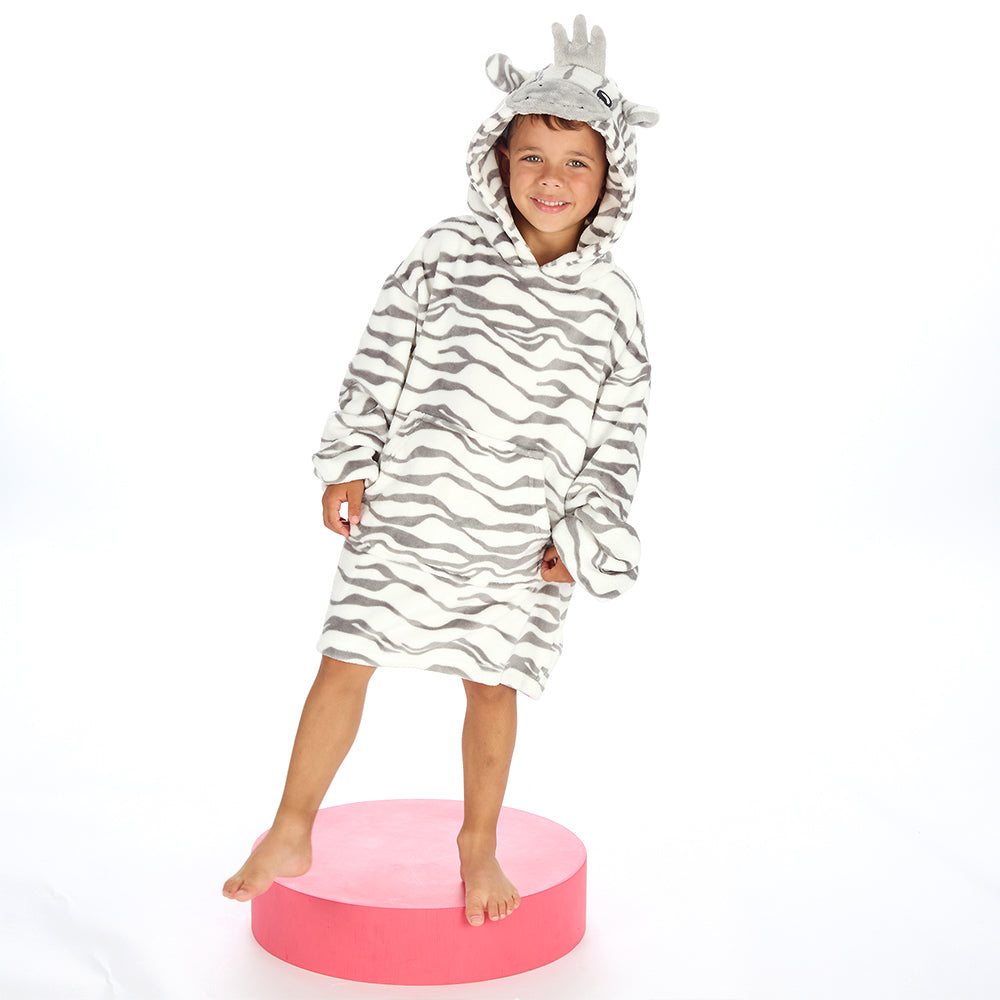 Infant Kids Zebra Mini Snuggle Hoodie