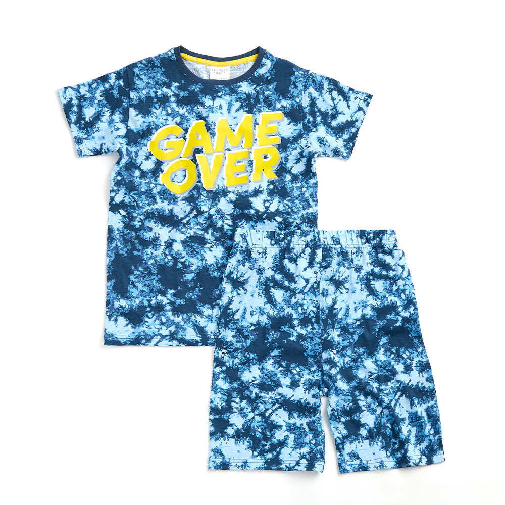 Boys Gamer Tie Dye Short Pyjama Set