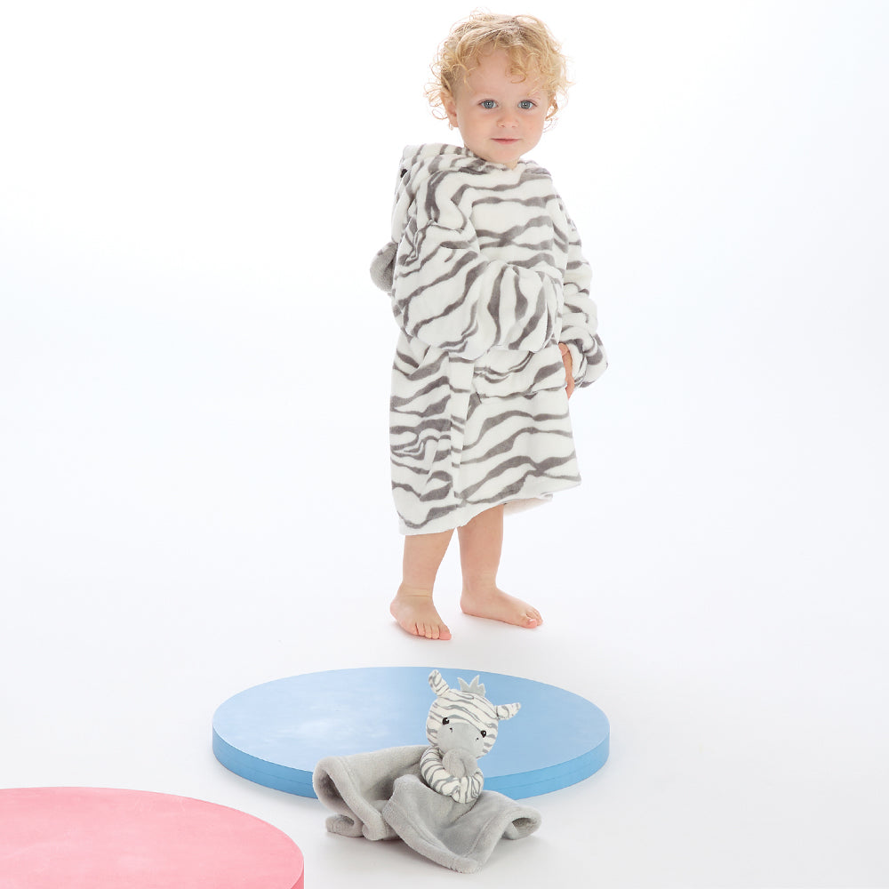Toddler Zebra Mini Snuggle Hoodie