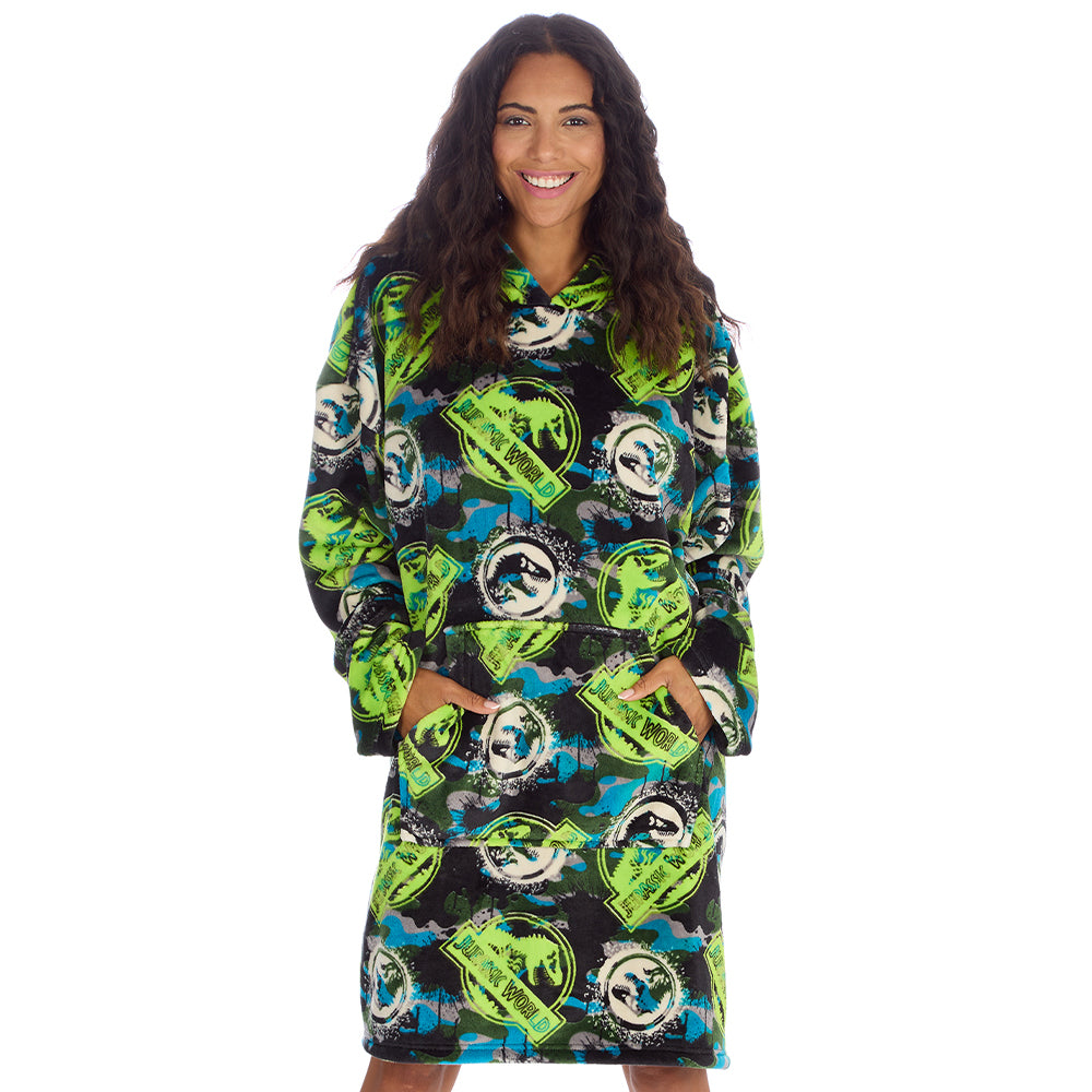 Ladies Jurassic World Blanket Hoodie