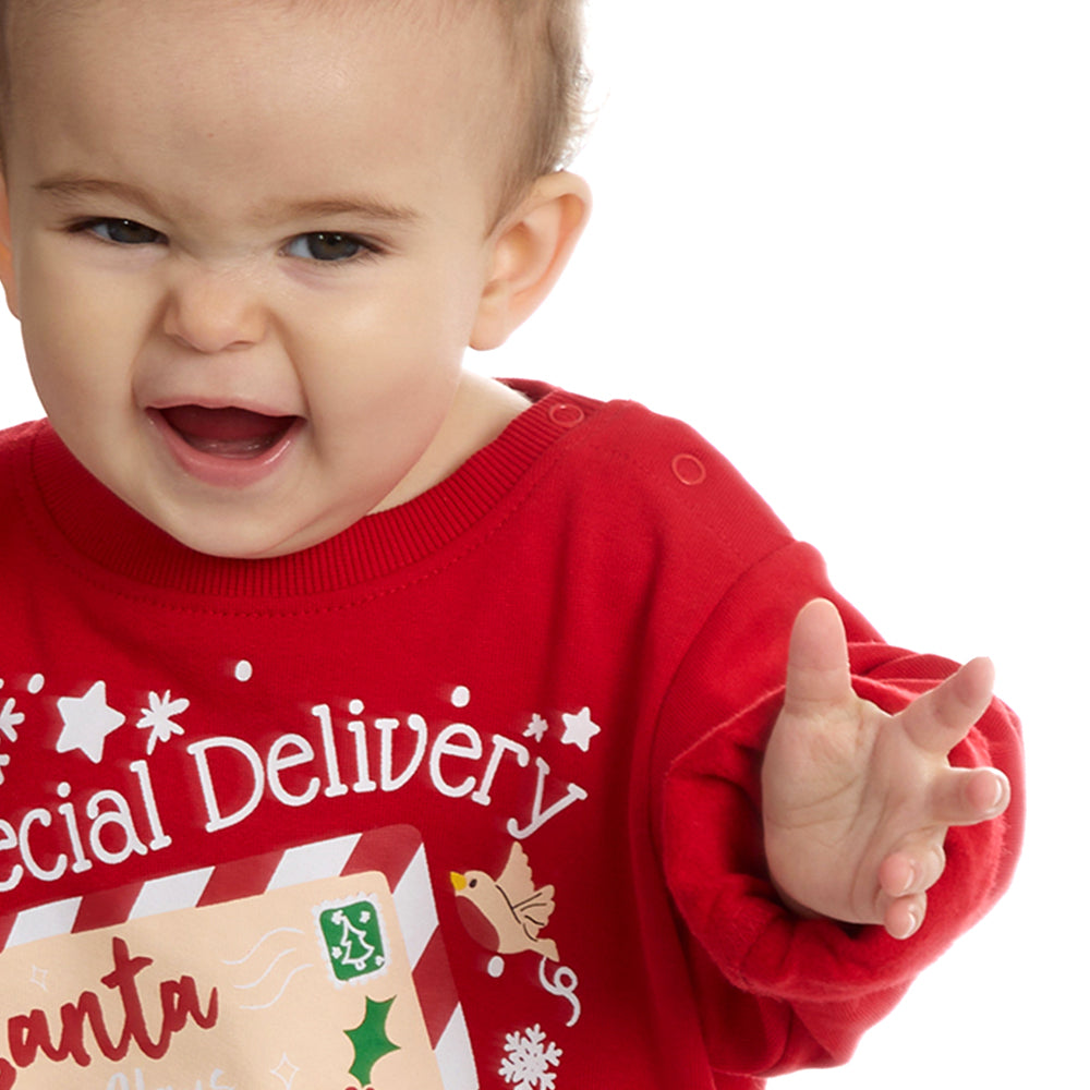 Baby Red Christmas Cotton Sweatshirt