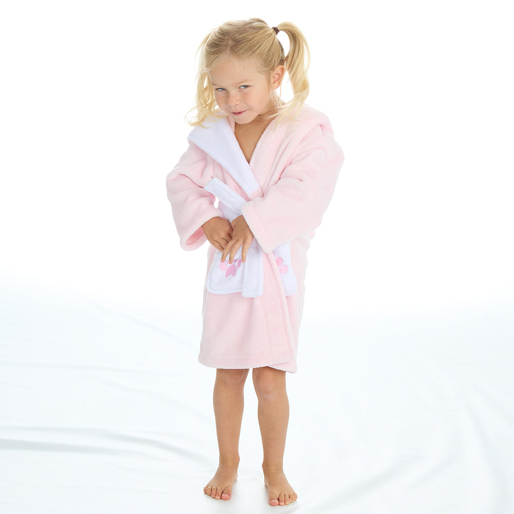 Infant Girls Pink Teddy Bear Dressing Gown