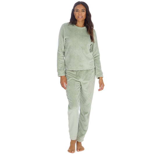 Ladies Sage Fleece Pyjama Set