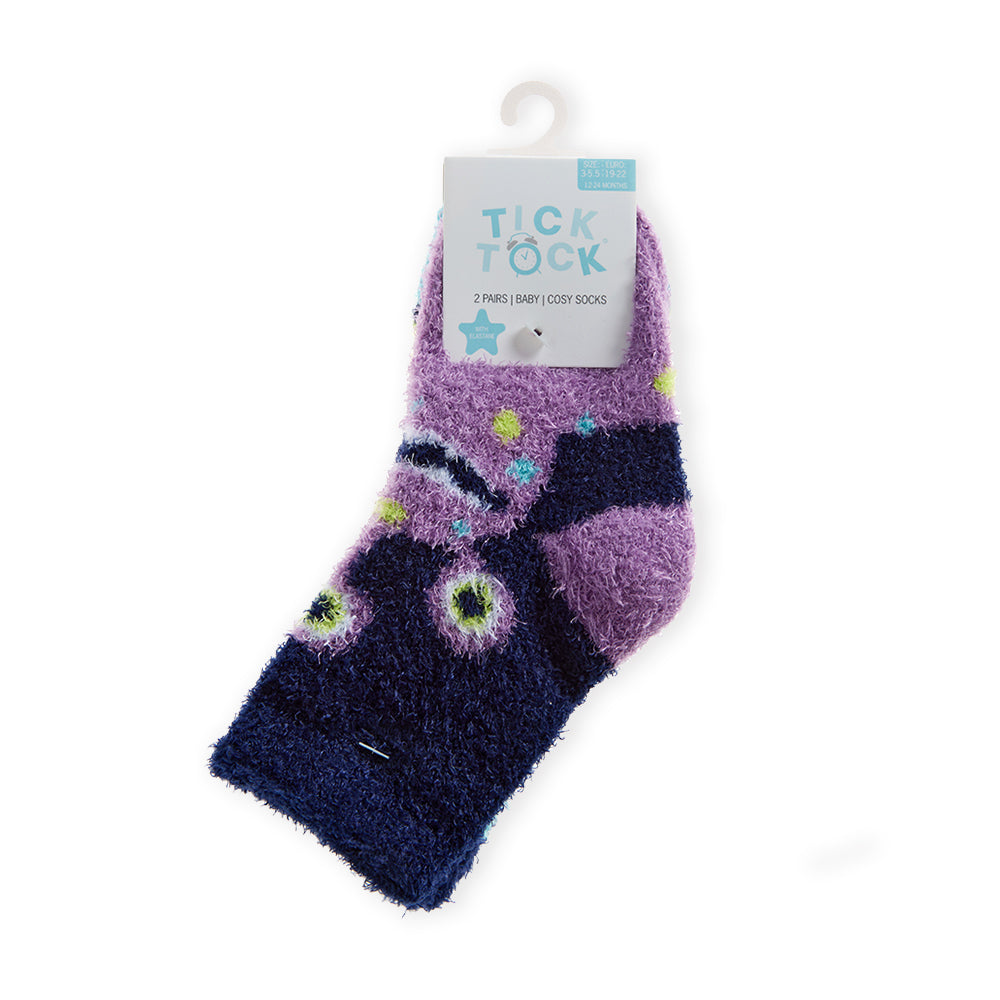 Baby 2 Pairs Monster Bed Socks