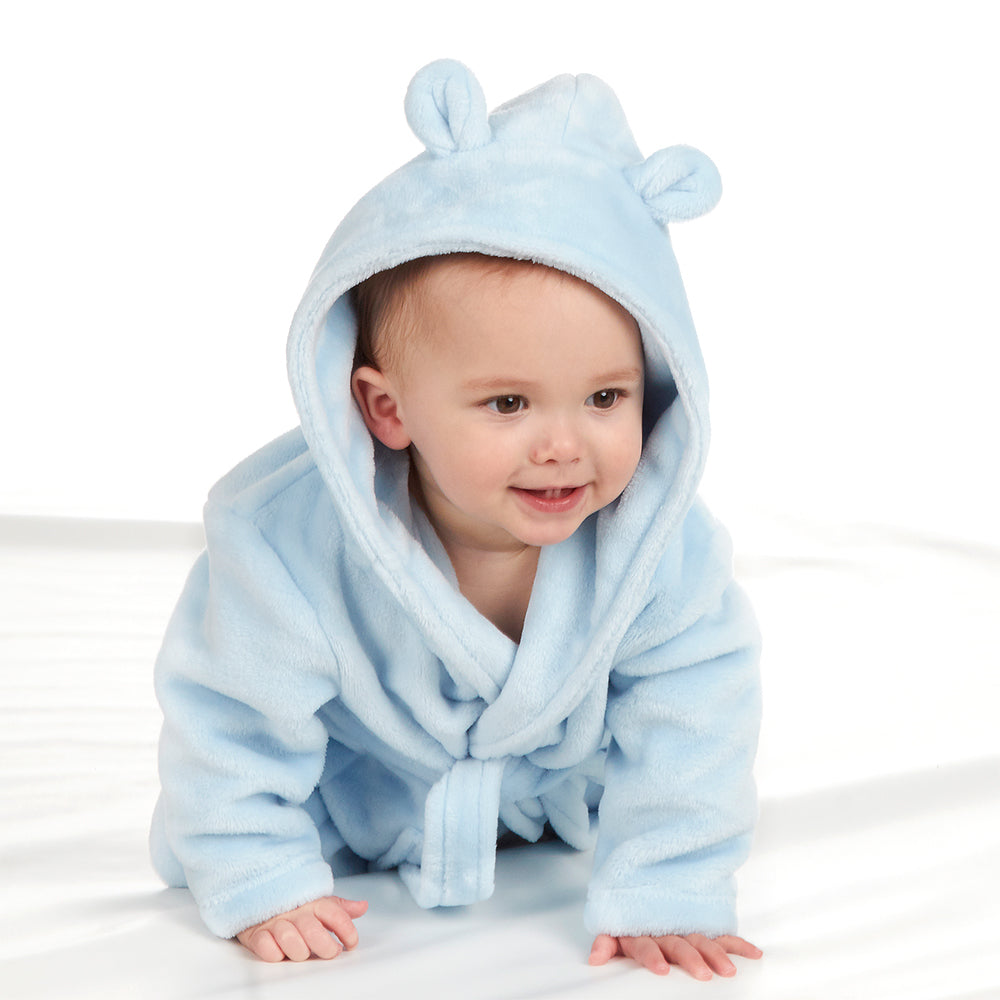 Baby Blue Bear Ears Dressing Gown