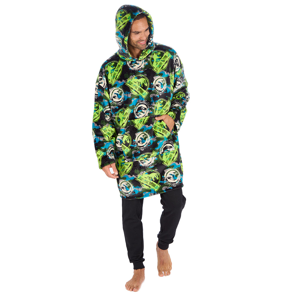 Mens Jurassic World Blanket Hoodie